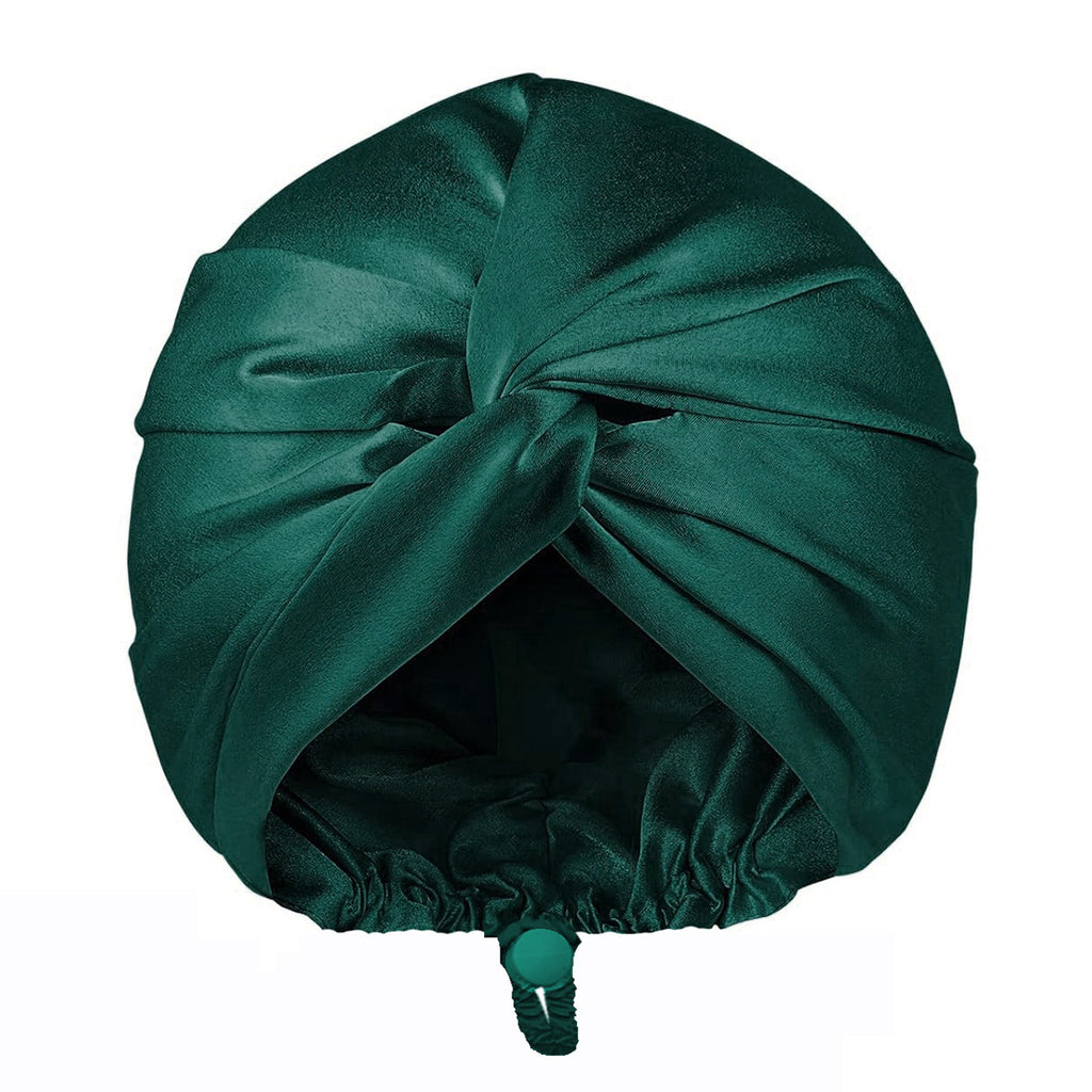 Double-Layer Adjustable Satin Imitation Silk Hair Care Cap