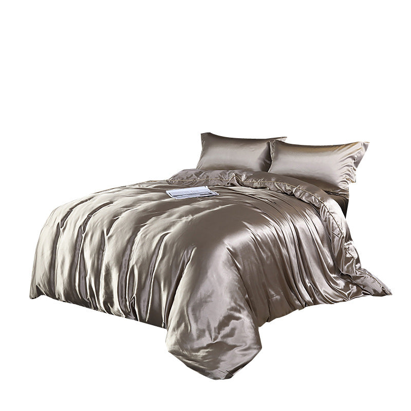 Silk bed cover