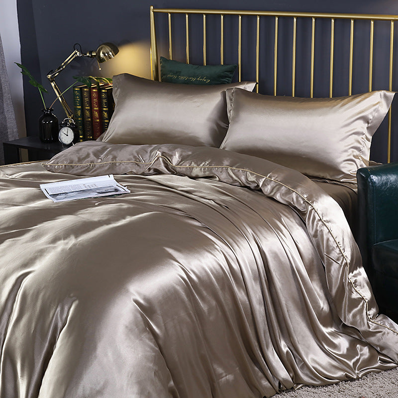 Silk bed cover