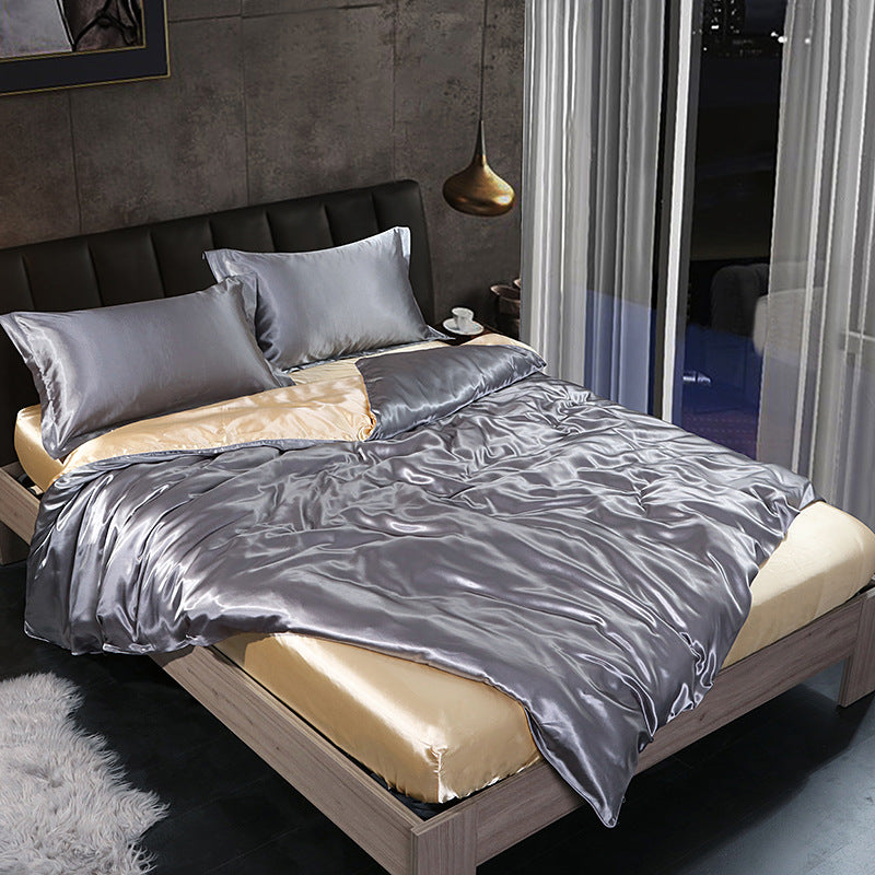 Silk bed cover