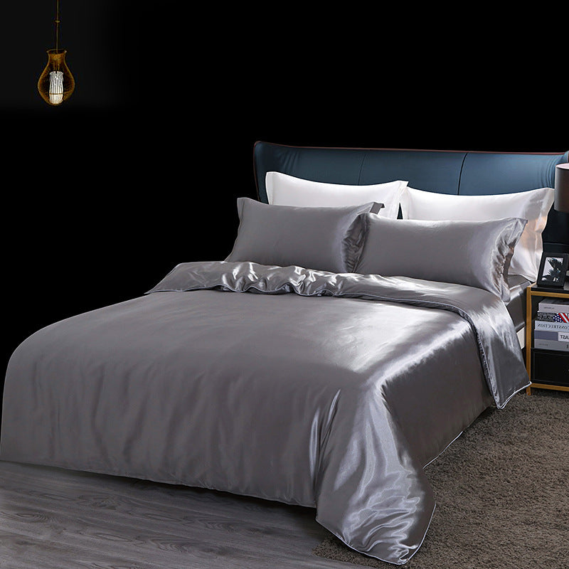 Silk bed cover