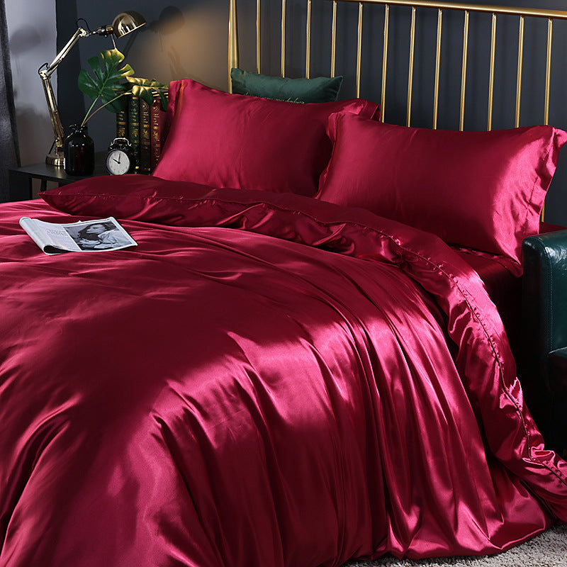 Silk bed cover