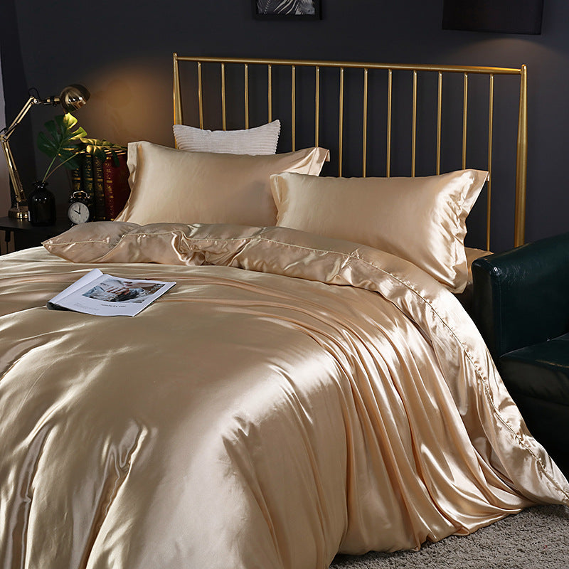 Silk bed cover