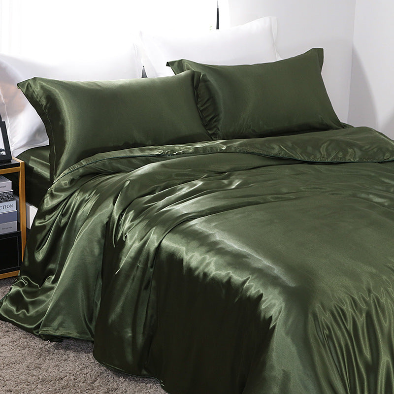 Silk bed cover